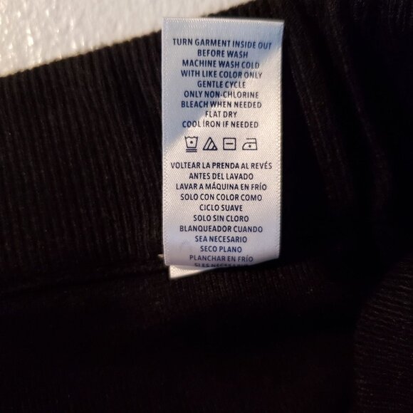 Splendid Women's Black Wide-Leg Pants L/G Viscose & Polyester Blend Sweater Knit - Picture 6 of 6